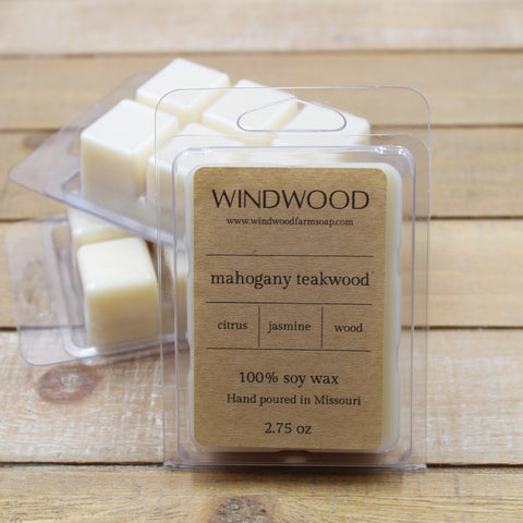 Mahogany Teakwood Wax Melts - Wild Thistle Soap Co.